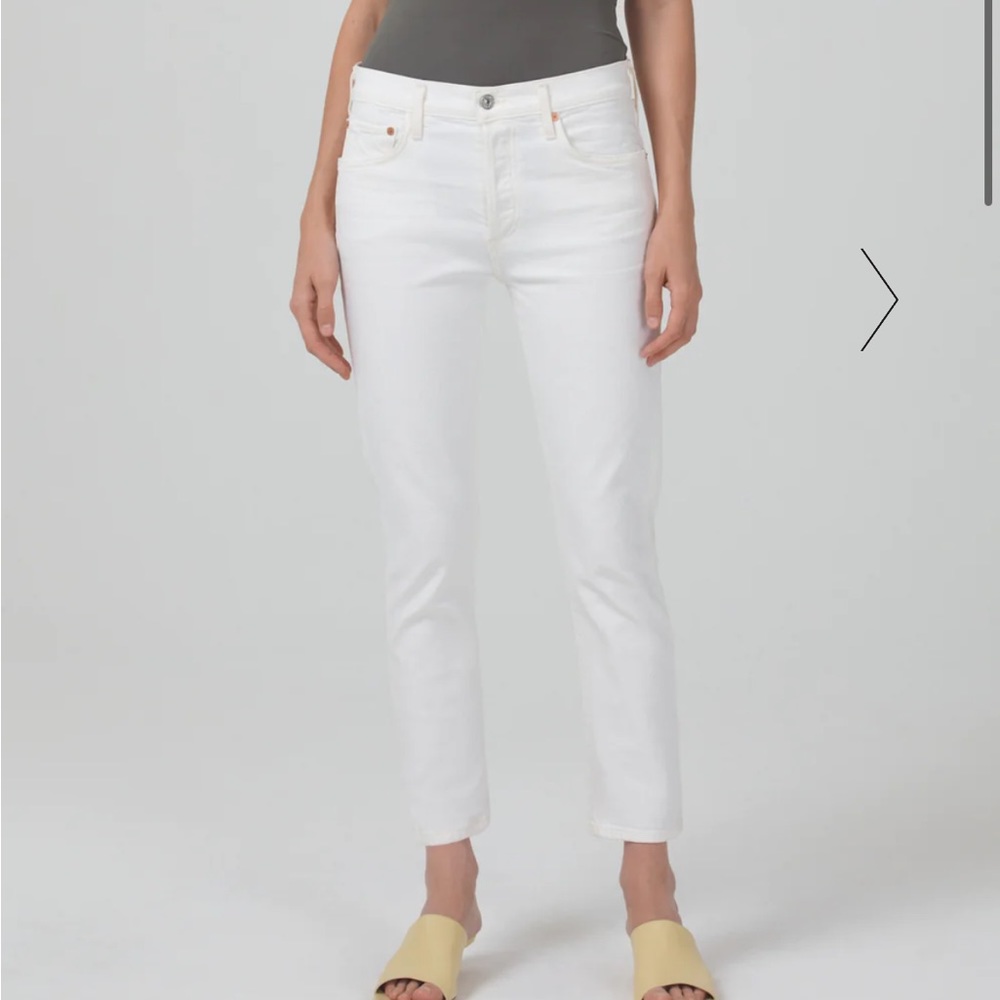 Citizens of Humanity White Mid Rise Jean